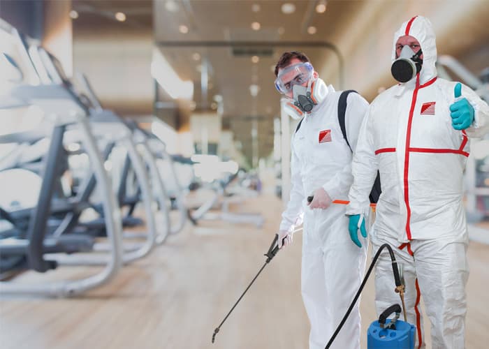 Проведение очистки и дезинфекции систем вентиляции в фитнес-клубе в Бронницах